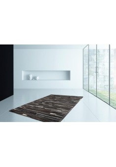 Tapis Cuir Marron Gris - Lavish 110 2