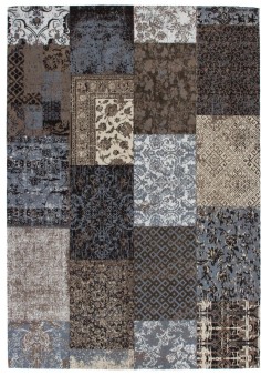 Tapis Vintage Patchwork Marron - Symphony 160