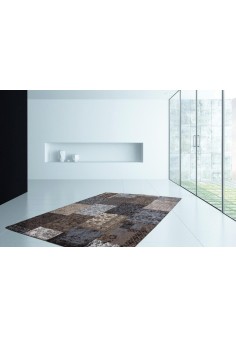 Tapis Vintage Patchwork Marron - Symphony 160 2