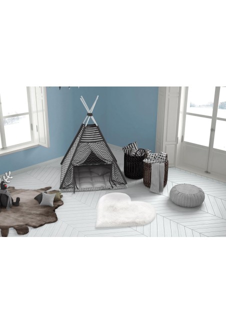 Tapis enfant en forme de coeur