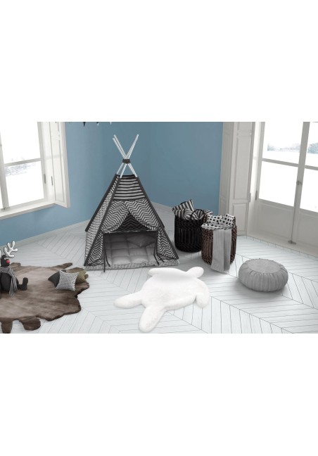 Tapis Tortue pour Chambre bébé aux poils longs et doux