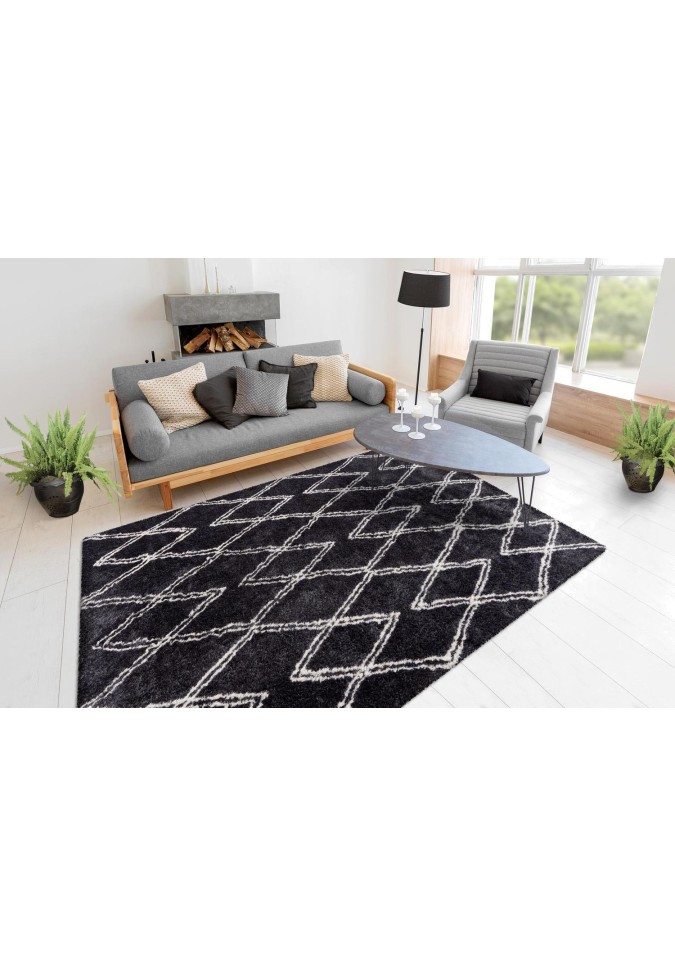 Tapis berbere Gris Anthracite - Orlando 325