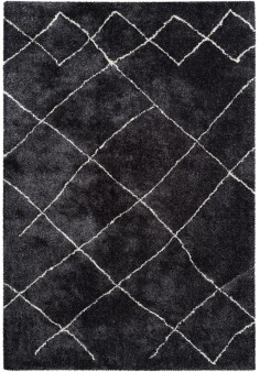 Tapis Berbère Shaggy Gris Anthracite - Orlando 525