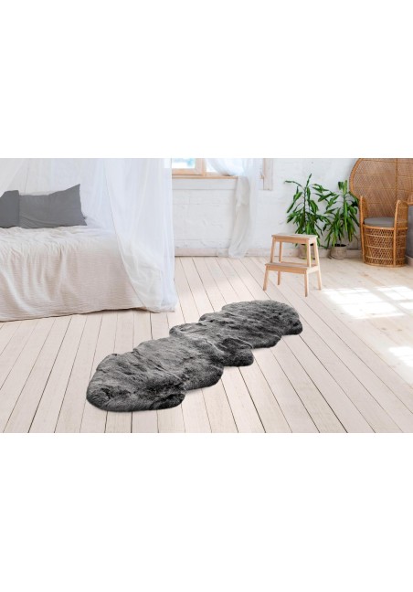 Tapis shaggy ultra doux gris anthracite - Tender 125