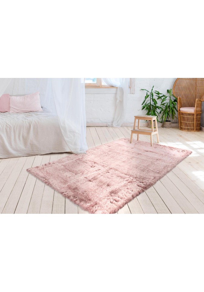 Tapis shaggy très doux rose - Tender 125