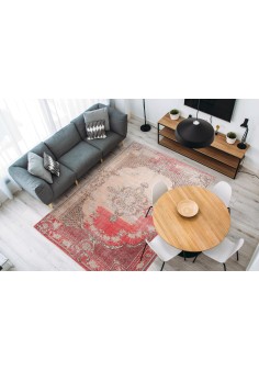 Tapis vintage 8405 Rouge-multicolore 2