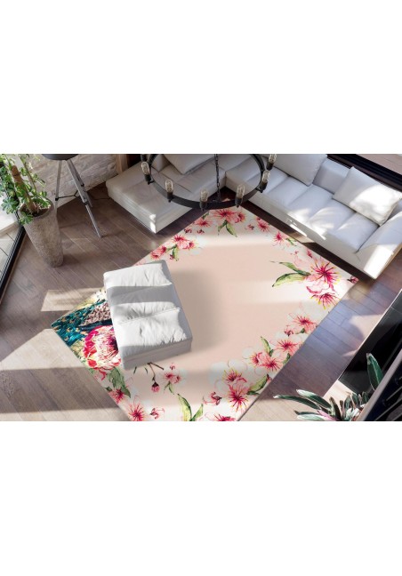 Tapis Multicolore / Crème - Blossom 125