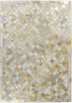 Tapis cuir - Lavish 210 Ivoire doré