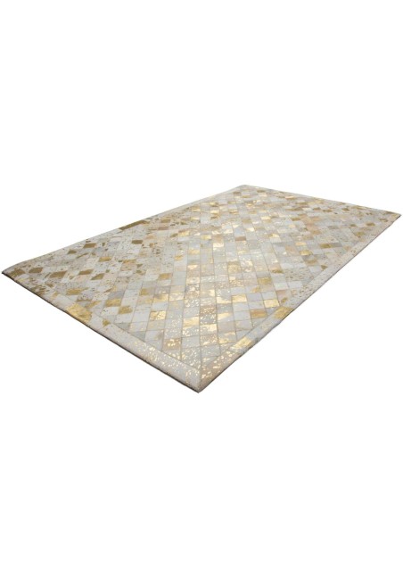 Tapis cuir - Lavish 210 Ivoire doré