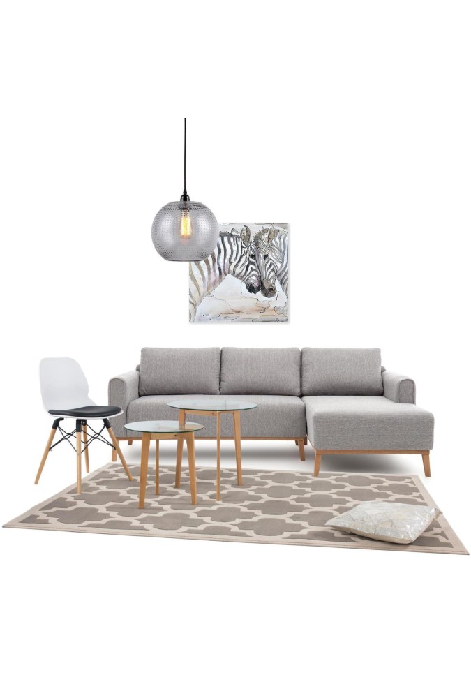 Lavish Coussin Cuir 210 Gris argenté