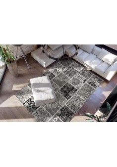 Tapis patchwork style oriental Gris - Ariya 425 2