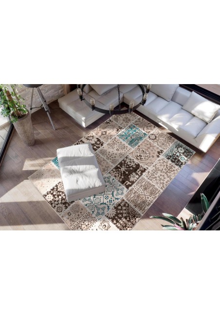 Tapis vintage design patchwork  - Ariya 425