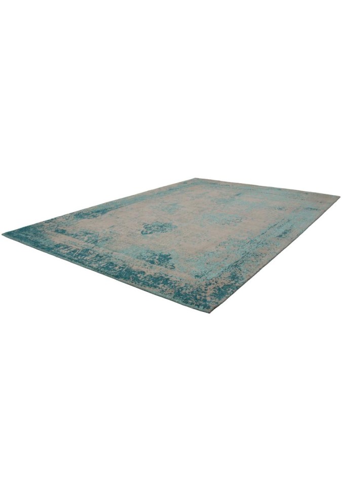 Tapis Vintage de couleur Bleu Turquoise, disponible en 4 Tailles.