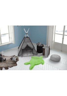 Tapis Tortue pour Chambre bébé aux poils longs et doux 2