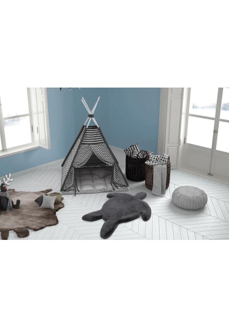 Tapis Tortue pour Chambre bébé aux poils longs et doux