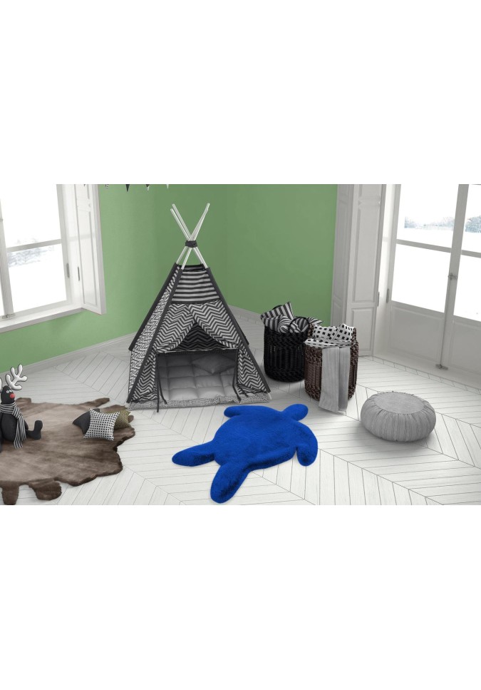 Tapis Tortue pour Chambre bébé aux poils longs et doux