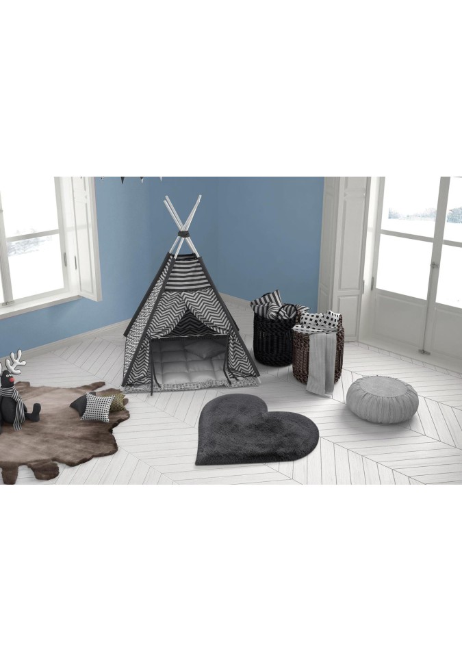 Tapis enfant en forme de coeur