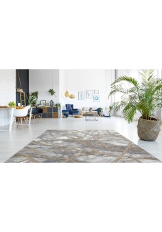 Tapis effet marbré - Gris - Marmaris 402 2