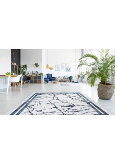 Tapis Lavable Effet Marbré Peri 204: Élégance et Praticité 2