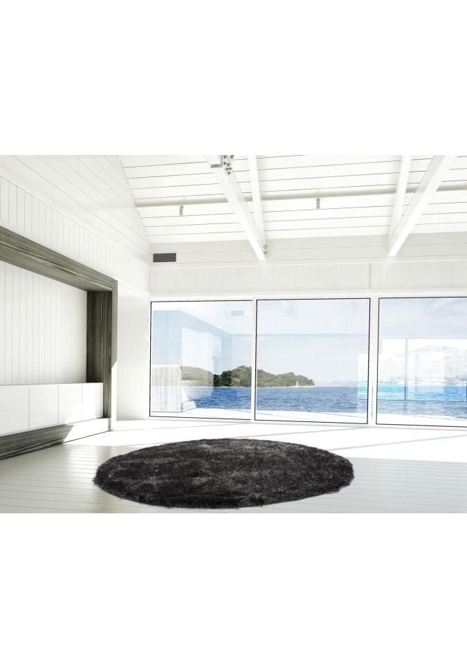 Tapis Longues Mèches Gris Anthracite