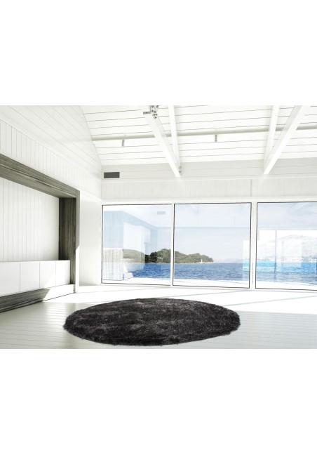 Tapis Longues Mèches Gris Anthracite