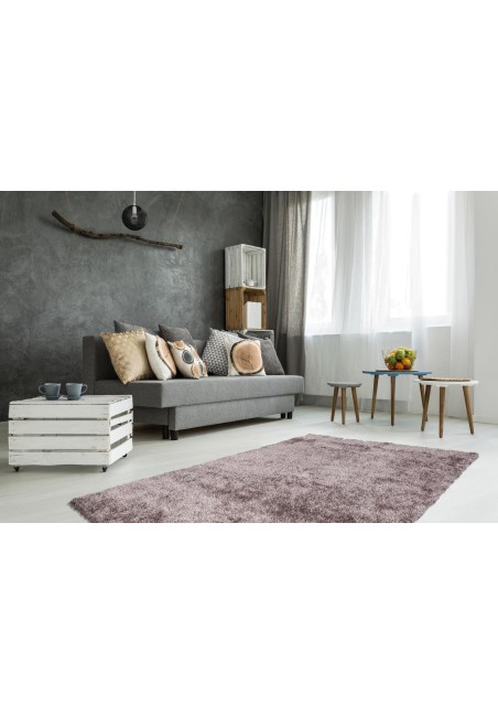 Tapis Longues Mèches Taupe - Tapis doux