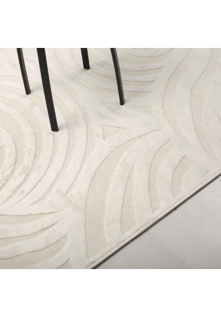Tapis de salon avec formes arrondies Le Blanco  - TAPISHOP
