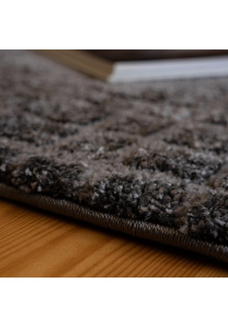 Tapis My Canyon 973 Effet 3D en Polypropylène et Polyester | Taupe et Crème