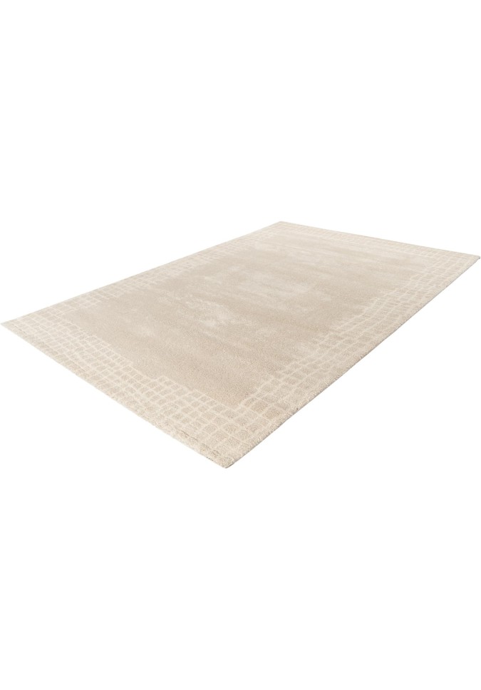 Tapis My Canyon 973 Effet 3D en Polypropylène et Polyester | Taupe et Crème