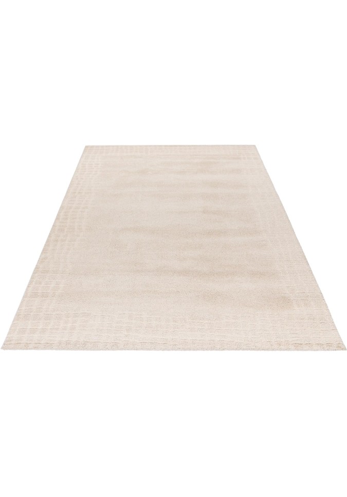 Tapis My Canyon 973 Effet 3D en Polypropylène et Polyester | Taupe et Crème