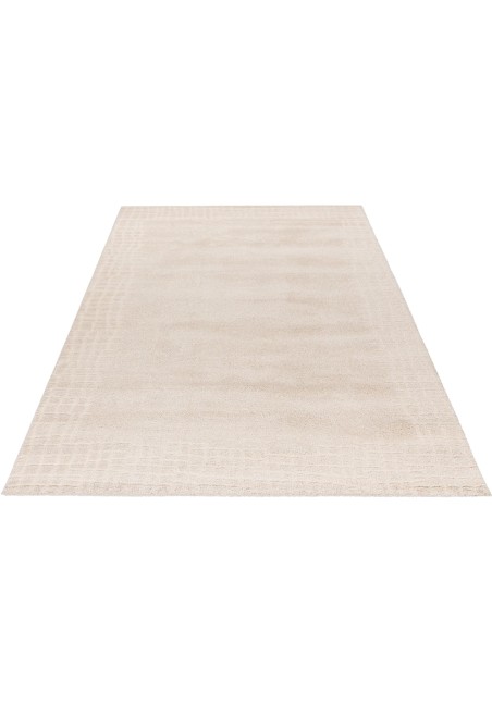 Tapis My Canyon 973 Effet 3D en Polypropylène et Polyester | Taupe et Crème