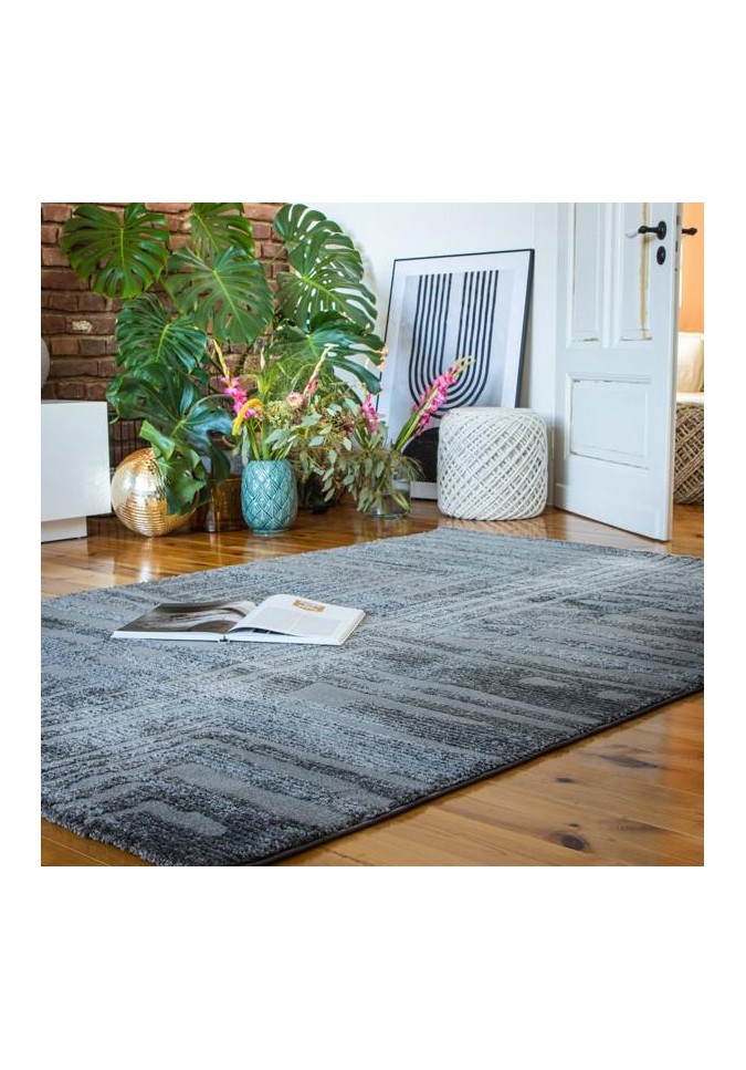 Tapis My Canyon 973 Effet 3D: Luxe & Confort | Taupe et Crème