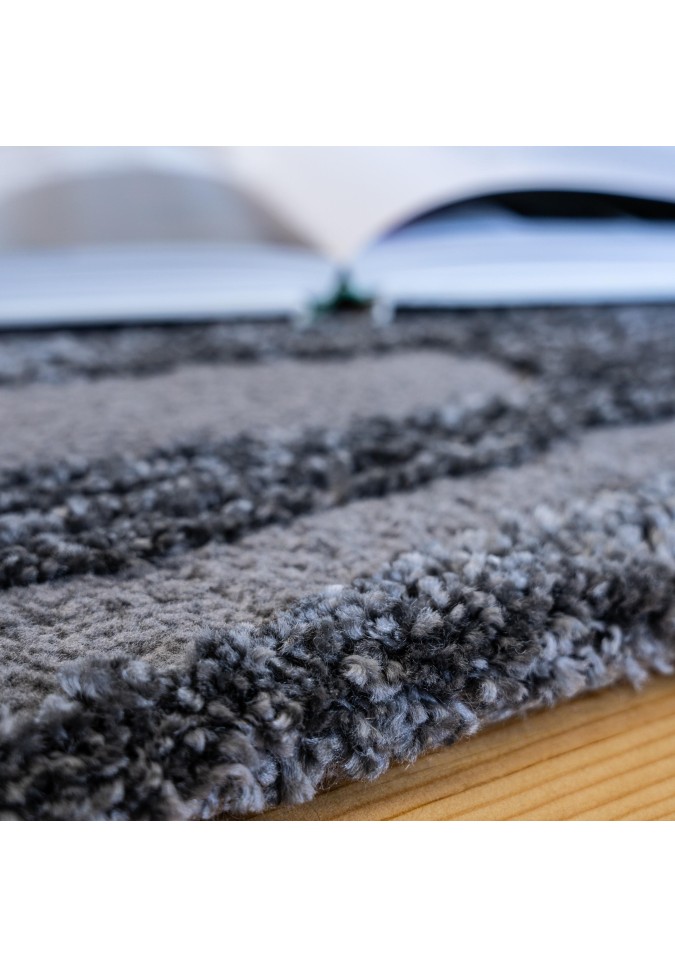 Tapis My Canyon 973 Effet 3D: Luxe & Confort | Taupe et Crème