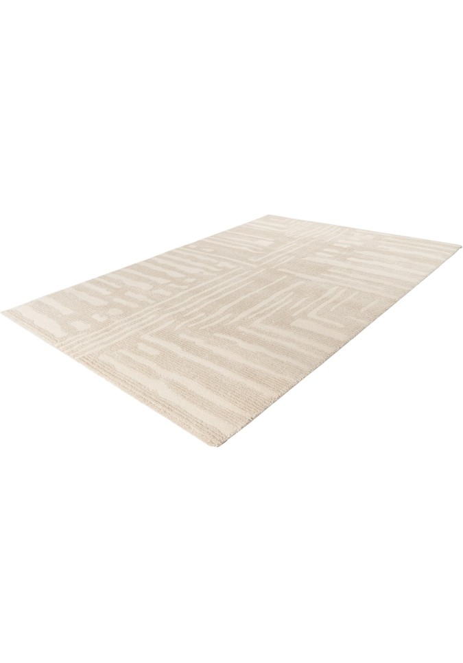 Tapis My Canyon 973 Effet 3D: Luxe & Confort | Taupe et Crème