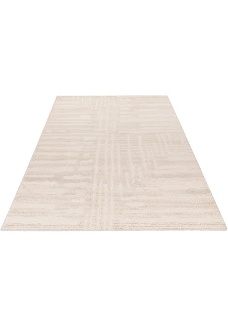 Tapis My Canyon 973 Effet 3D: Luxe & Confort | Taupe et Crème