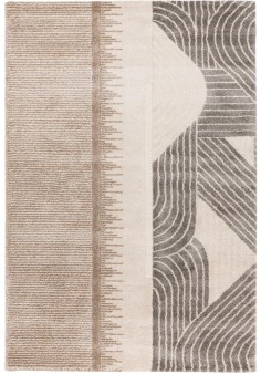 Tapis Géométrique Crème My Canyon 975 | Confort & Élégance