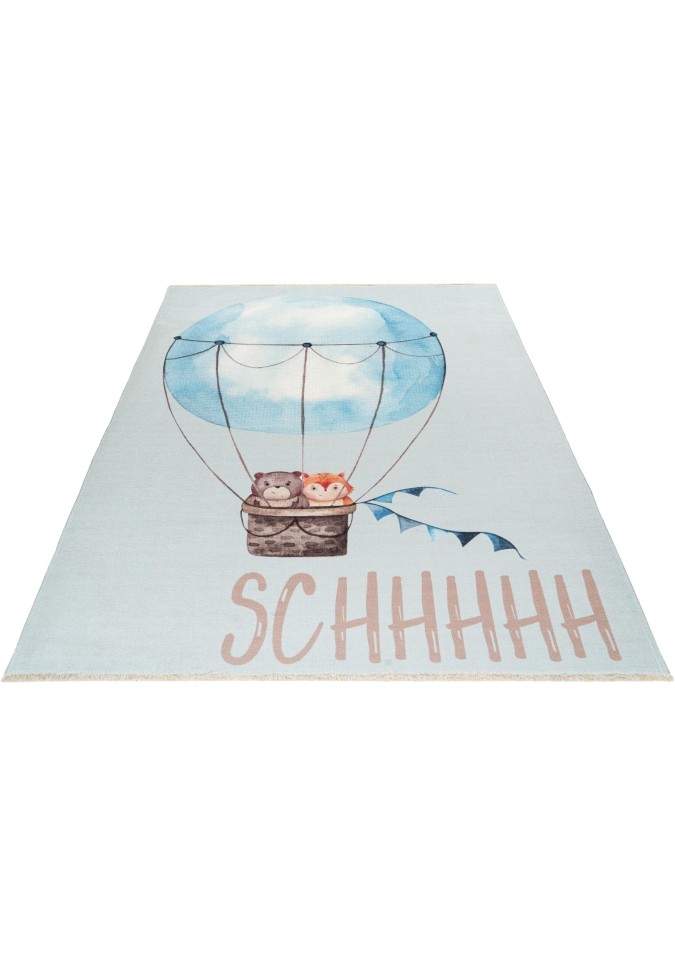 Tapis enfant tour en montgolfière - My Greta