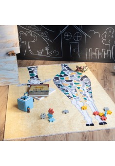 Tapis enfant girafe multicouleur - My Greta 2