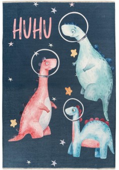 Tapis enfant les dinos dans l'espace - My Greta