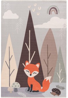 Tapis enfants renard  - Design Automnal