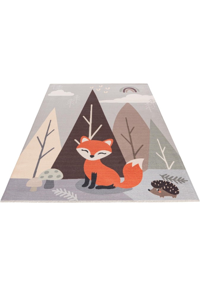 Tapis enfants renard  - Design Automnal