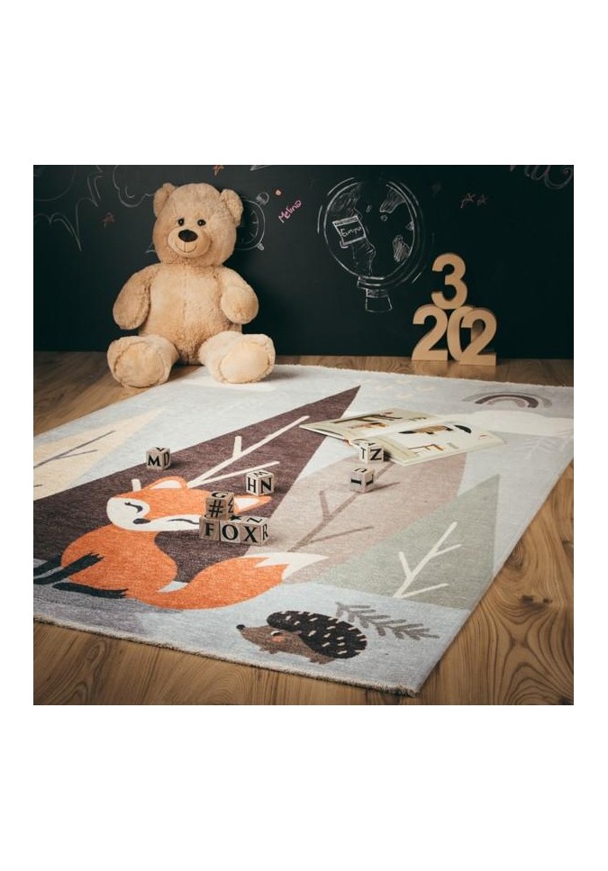 Tapis enfants renard  - Design Automnal