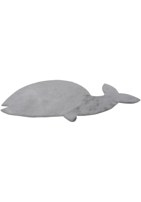 Tapis Baleine Grise, Tapis pour Enfants Doux en Polyester
