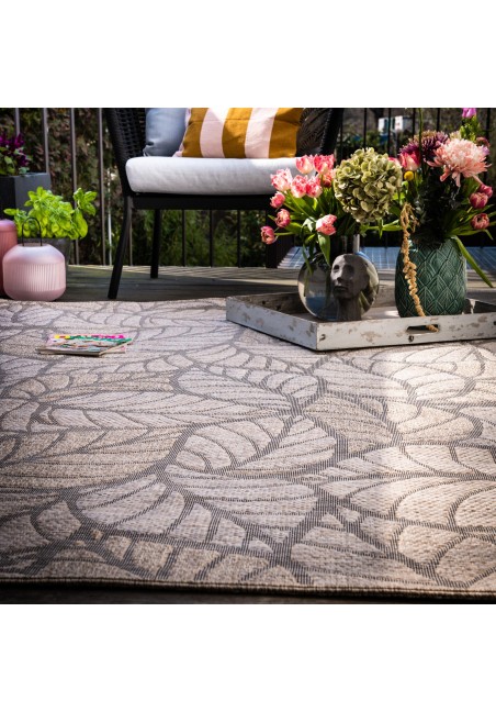 Tapis motifs feuilles intérieur extérieur - My Oslo