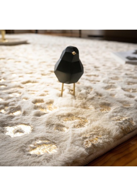 Tapis Ultra doux finition feuille d'or - My Safari