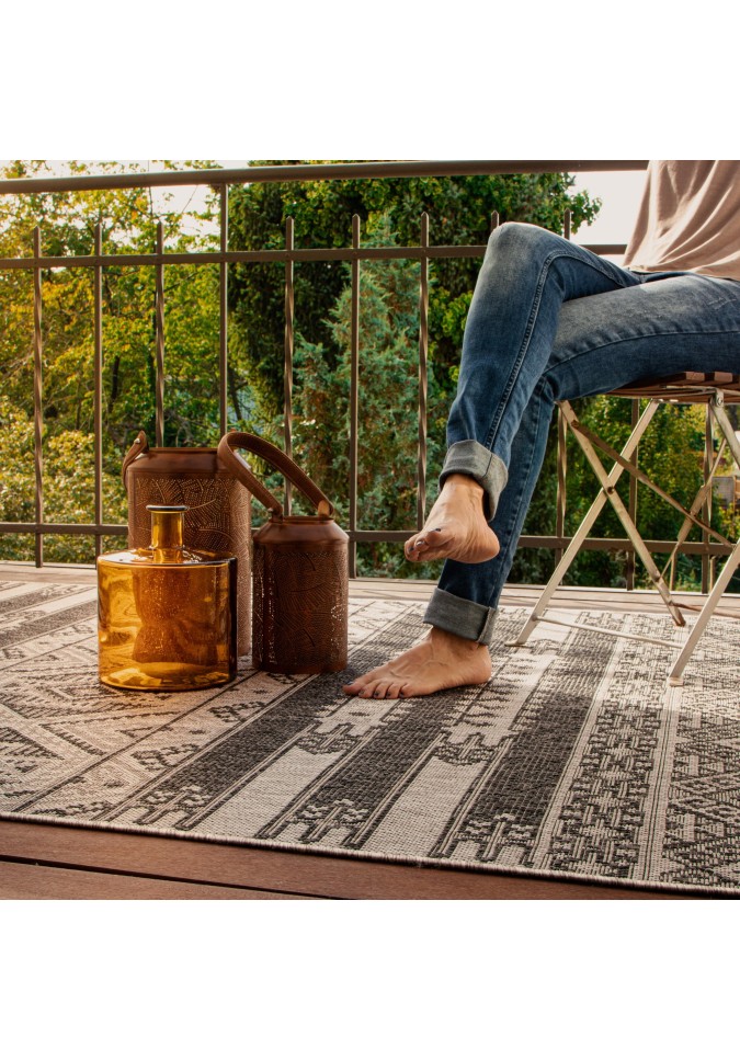Tapis intérieur ou extérieur motifs géométriques - My Nordic
