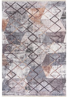 Tapis Multicouleur Intérieur Extérieur Forme Géométrique Coton Recyclé