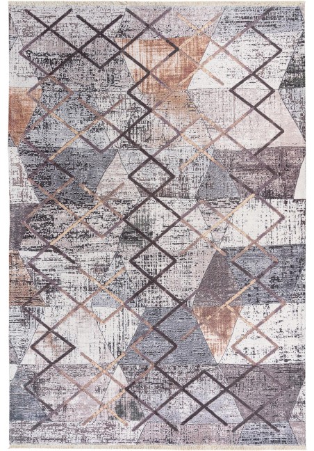 Tapis Multicouleur Intérieur Extérieur Forme Géométrique Coton Recyclé