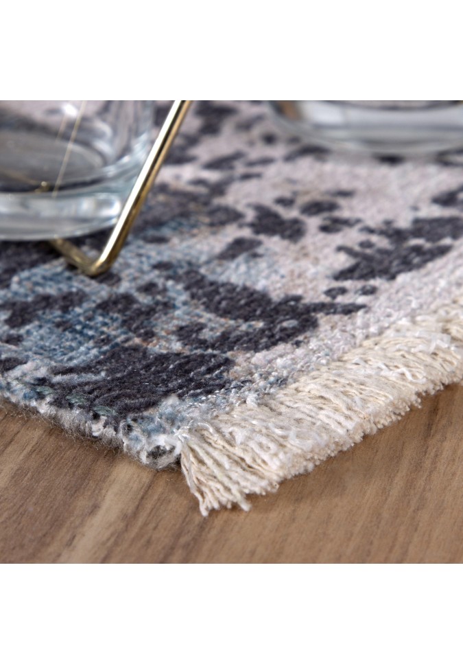 Tapis Multicouleur Intérieur Extérieur Forme Géométrique Coton Recyclé