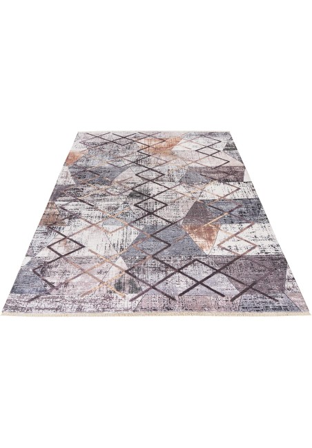 Tapis Multicouleur Intérieur Extérieur Forme Géométrique Coton Recyclé
